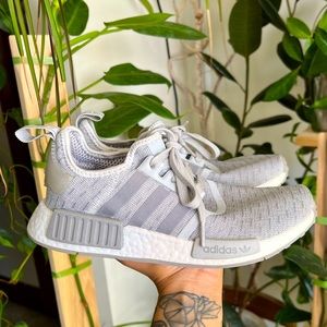 adidas NMD R1 - grey two/grey three/cloud white - size 7